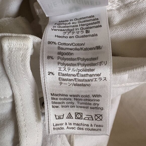 J.Crew Women's White 9" High-Rise Toothpick Jeans Size 31 - Picture 8 of 8